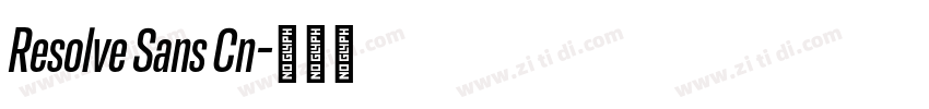 Resolve Sans Cn字体转换 Resolve Sans Cn字体转换